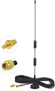 Bingfu Dual Band 978MHz 1090MHz 6dBi Magnetic Base Antenna SMA Male MCX Adapter