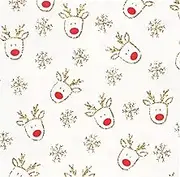 20 x Reindeer Christmas Napkins | Disposable Paper Serviettes for Xmas, Boxing Day, New Years Dinner Party, Decoupage