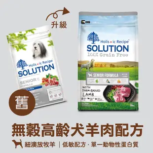 SOLUTION 耐吉斯 紐澳放牧羊 無穀高齡犬糧 15kg