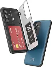 TORU CX Hybrid for Samsung Galaxy S23 Wallet Case | Dual Layer Slim Protective Hard Cover with Hidden 2-Credit Card Slot Holder - Blue