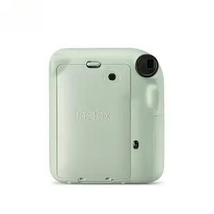 新款 相機 instax立拍立得  一次成像相機 mini12（mini11陞級款）薄荷綠 相紙電池套裝