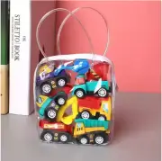 6Pcs Mini Inertial Pull Back Engineering Car Set Child Kids Cartoon Toys Birthda