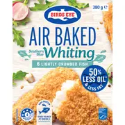 Birds Eye Air Baked Southern Blue Whiting Crumbed Fish 380g