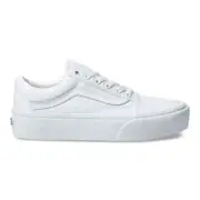 Vans Old Skool Plat True White Size men's 7.0 women's 8.5 NEW