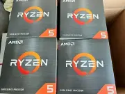 4 Pcs AMD CPU HEAT SINK FAN FOR AMD Ryzen 5 5600X Desktop( Socket AM4),ORIGIN