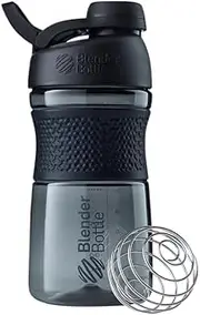 Blender Bottle C03246 SportMixer Twist Cap Tritan Grip Shaker Bottle, 20-Ounce, Black