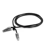 Titanium Waxed Cotton Cord Men Accessories Bow Tie Necklace Multilayer Bracelet