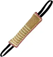 Dog Tug Toy | Dog Tug Toy Dog Bite Jute Pillow with 2 Handles - Tough Jute Bite Pillow for Medium to Large Dogs, for Tug of War, Fetch, Sport