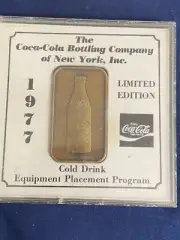 Extremely Rare 1977 Limited Edition Coca Cola Equipment Placement Program Bar!