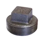 Anvil 8700159257 Black Malleable Iron Square Head Plug 1/2 in. NPT Male