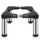 Mini Fridge Stand with 4 storage Feet (11.4"-12.6" High), Adjustable Base Tra...