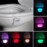 8 Colors Human Motion Sensor Toilet Bathroom Night Light Home Decoration White Night Lights