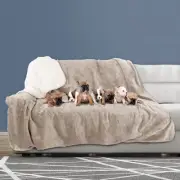 Waterproof Pet Throw Blanket XL Protects Couch Car Bed Dog Blanket 70 x 60 Tan