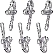 Heavy Duty Curtain Hooks - 100 Pcs - Strong Metal Drapery Hook Set for Room, Doo