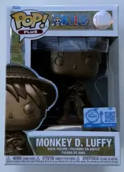Funko Pop! One Piece Bronze Statue Monkey D. Luffy #1900 W/Protector In Hand