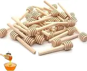 30 Pack Wooden Honey Spoon Sticks,Honey Stirrer Mini Honeycomb Stick,Honey Stirrers for Honey Jar 3.15 Inch,Any Viscous Liquid for Wedding Party Gift Shop - Kitchen Restaurant Series