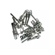 20Pcs Stainless Steel 1/8" Marine Deck Swage Toggle Turnbuckle Stud Cable