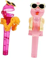 TOBBOMEY 2pcs Lollipop Machine Robot Robots Candy Sucker Holder for Robotic Holder Lollipop Creating Dinosaur Pop up Candybots Candy Flowers Bouquets Pop up Dinosaur Plastic
