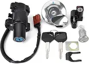 Ignition Barrel Key Switch for CB400SS CB 400SS Fuel Gas Cap Ignition Switch Seat Lock with Key Kit Motorcycle Parts Motor Ignition Key Switches
