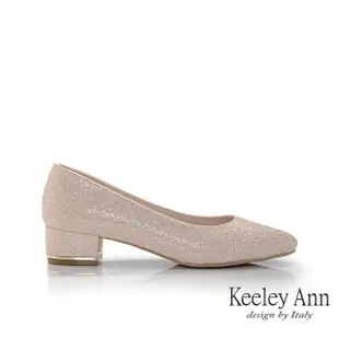 【Keeley Ann】電繡尖頭中跟包鞋(粉紅色435258156)