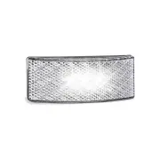 LED Autolamps White Side Marker Light Reflector 3M Tape Black 3 LED Lamp Bulk