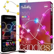 [Twinkly] Strings AUB-C – 100 Star-Shaped RGB LEDs, Clear Wire, AUB-C