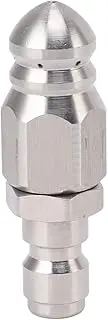 56MM Stainless Steel Sewer Jet Nozzle, Sewer Jetter Nozzle, Pressure Washer Sewer Jetter Nozzle 5000PSI 1 Front 6 Rear for Pipe Unclogging Toilet Clog Remover