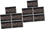 BESTonZON 2sets Fretboard Notes for Guitar Guitar Neck Sticker Set Self-adhesive Trainer Map 5pcs*2