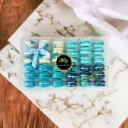 Blue Vibe: A Flavorful Quartet of French Macarons in One Set | 36 Pack