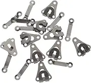 GLSTOY 10 Pack Metal Pants Hooks Eyes Sewing Fasteners Easy to Use for Clothing Underwear