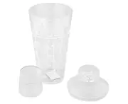 Bartender Acrylic Cocktail Shaker 750ml 3 Piece Set Beverage Drink