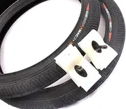 BMX Set of 2 x KHE MAC2+ Tyres 20 x 2.3 + 2 x TPU Tubes - Ultralight, 946 g Lighter, for Park Street Flatland, 8 Bar Pressure, Black