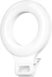 Clip on Ring Light Rechargeable Fill Video Light for Phone Laptop Tablet Bx 7