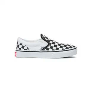 【VANS 官方旗艦】Classic Slip-On 小童款黑白棋盤格滑板鞋