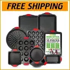 Complete 10-Piece Carbon Steel Nonstick Baking Set - Ideal for Convection Ovens