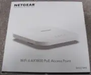 New NETGEAR Wi-Fi 6 AX1800 PoE Dual Band Access Point WAX214PB-100NAS
