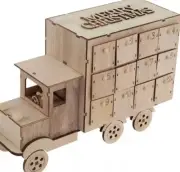 Hobby Lobby Wooden Truck Advent Calendar DIY Paint Project Christmas