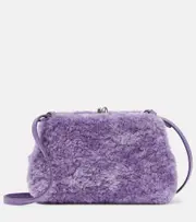 [Jil Sander] Jil Sander Goji Micro shearling shoulder bag One Size purple