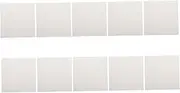 SEWACC 10Pcs Transparent Sticky Memo Pads Reusable Clear Message Reminders for Lists Notes and Schedules for School and Office Use