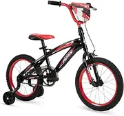 Huffy Moto X Boys 16" Bike, Ideal for Ages 4 to 6 Years Old, Moto X Accents, Adjustable Comfort, Chain Guard for Safety, Removable Training Wheels, Sleek Red and Black Frame