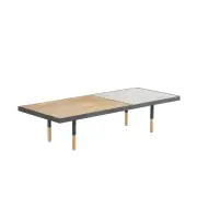 United Strangers Chelsea Coffee Table - Oak/White Terrazzo