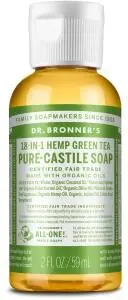 DR. BRONNER'S Pure-Castile Soap Liquid (Hemp 18-in-1) Green Tea 59ml