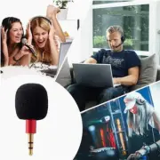 Mini 3.5mm Jack Stereo Voice Mic Microphone Straight Head Mobile Smartphone