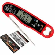 Instant Read Meat Thermometer for Grill and Cooking. Waterproof, Backlit Display