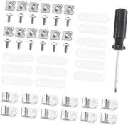 Oshhni Helmet Visor Screws Helmet Hardware Set Fine Workmanship R Clips Spare Parts Stable Fixings Repair Set for Exercise Baseball