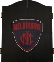 Melbourne Demons AFL Dart Board and Cabinet Set