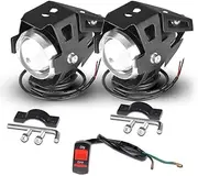Universal Motorcycle Headlight 12V Led Moto Spotlights Auxiliary Lightings DRL Head Light Motorbike Fog Light