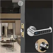Smart Lock, Tuya TTLOCK Biometric Fingerprint Smart Door Lock Password Electronic Digital Lock Keyless Entry Door Knobs Lock for Home,for Bedroom Hotel Office Apartment(Tuya) FANDIAO