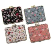 4PCS Square Lipstick Case with Mirror Lipstick Case Double Branch Storage Case