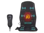 LUJO Asiento De Masaje Cojin Para Silla Vibracion Caliente Masajeador Coche Casa